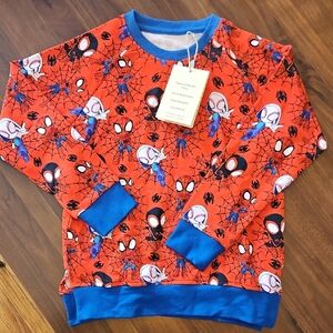 Red Spider-Man Themed Sweatshirt